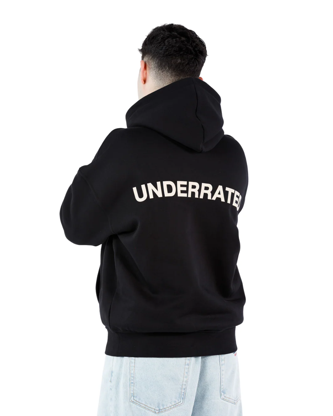 UNDERRATED Classic Logo Hoodie - Black - Image 12