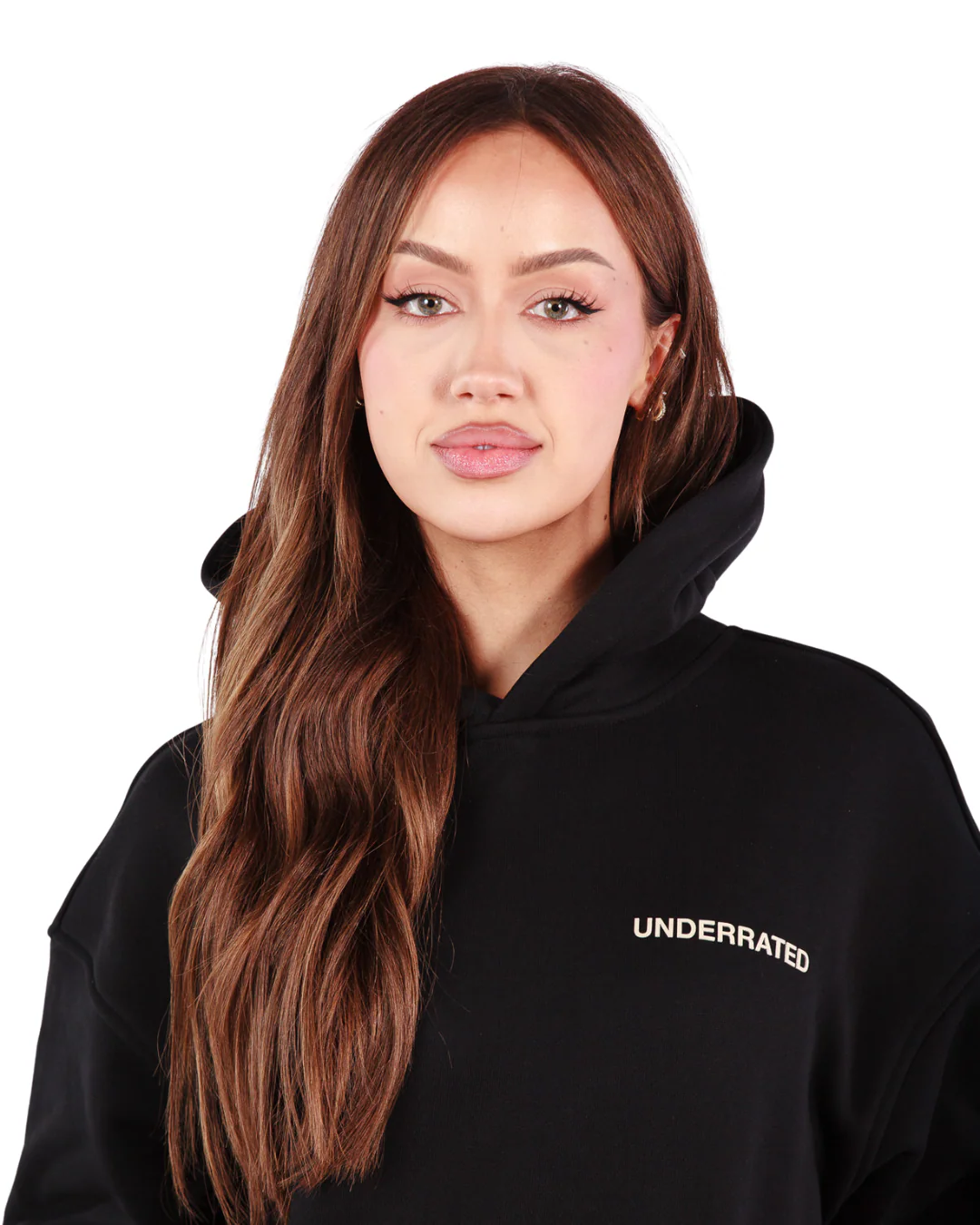 UNDERRATED Classic Logo Hoodie - Black - Image 5
