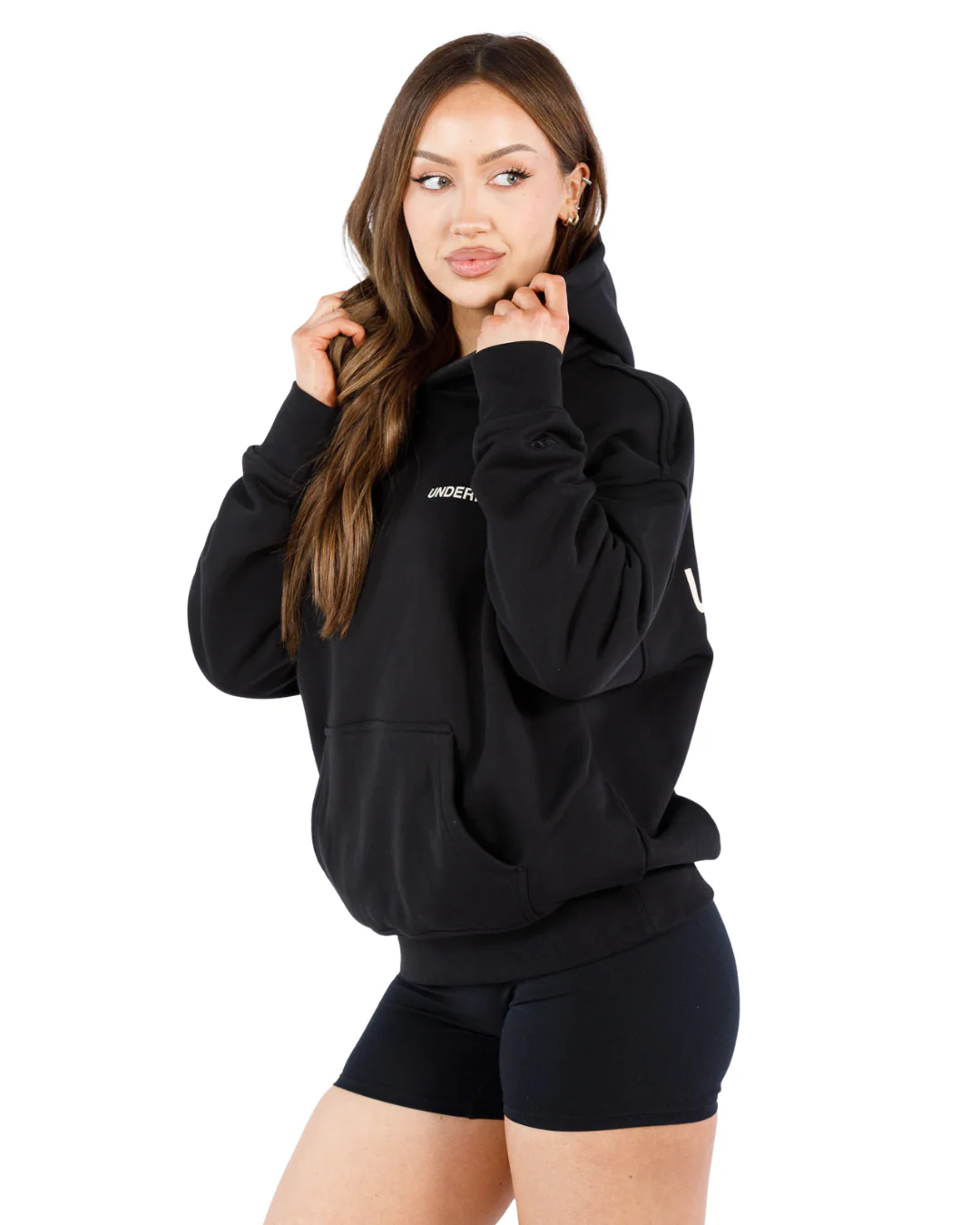 UNDERRATED Classic Logo Hoodie - Black - Image 8