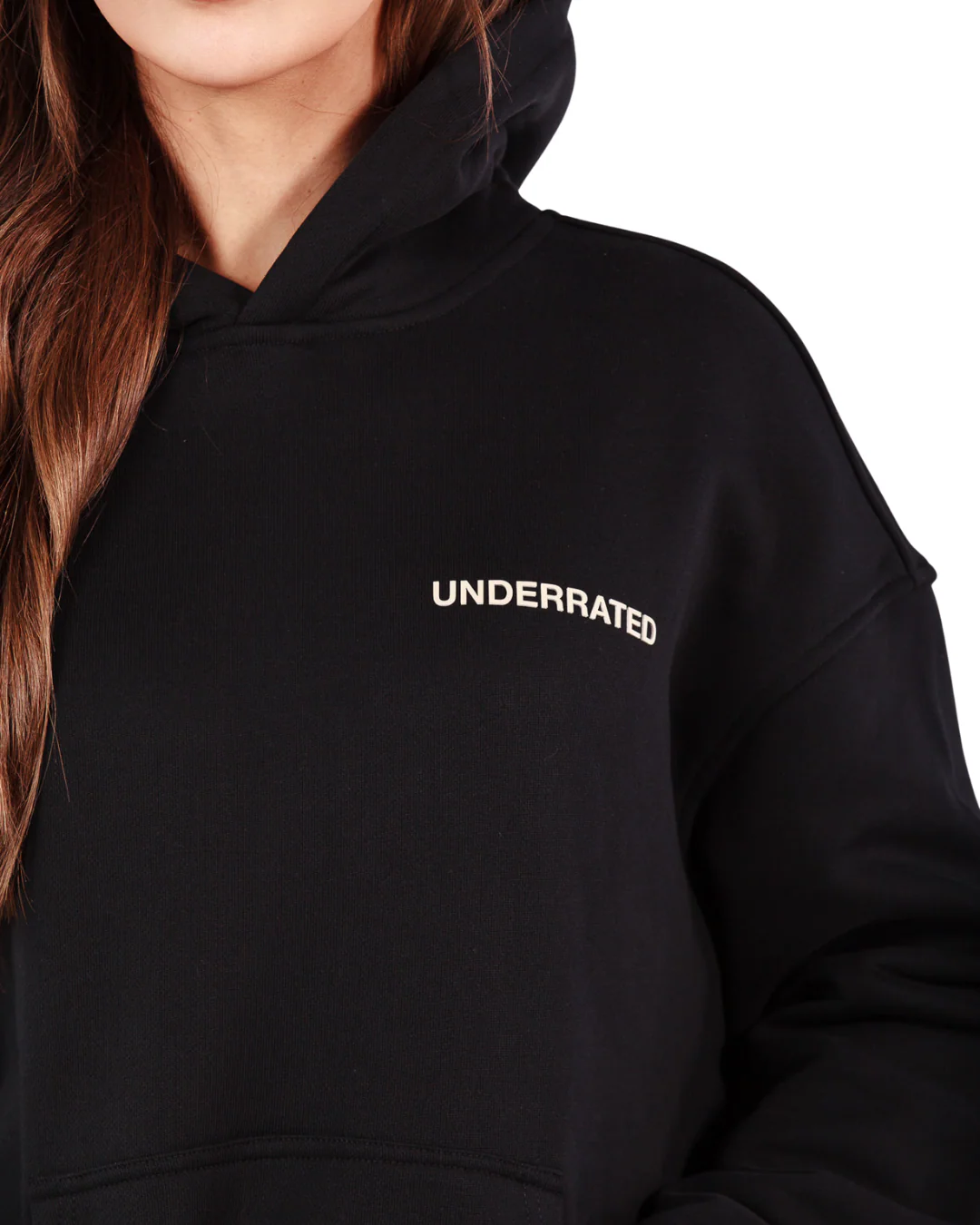 UNDERRATED Classic Logo Hoodie - Black - Image 9