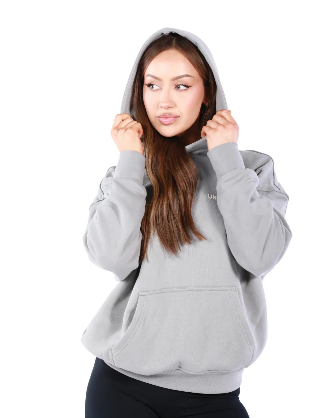 UNDERRATED Classic Logo Hoodie - Slate Grey - Image 8