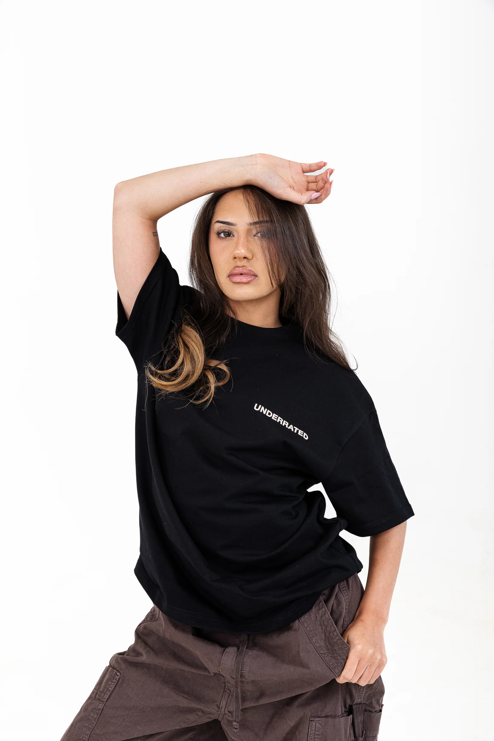UNDERRATED Classic Logo T-Shirt - Black - Image 6
