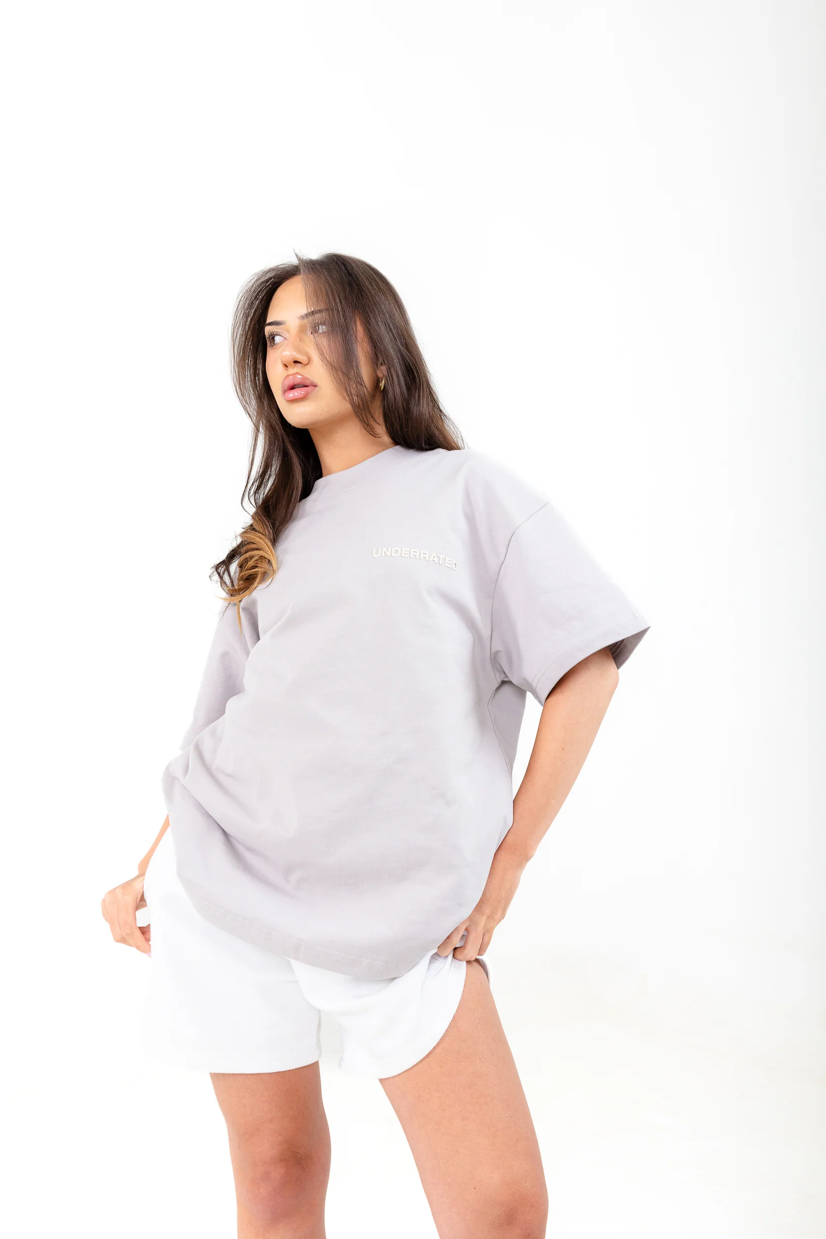 UNDERRATED Classic Logo T-Shirt - Fog Grey - Image 8