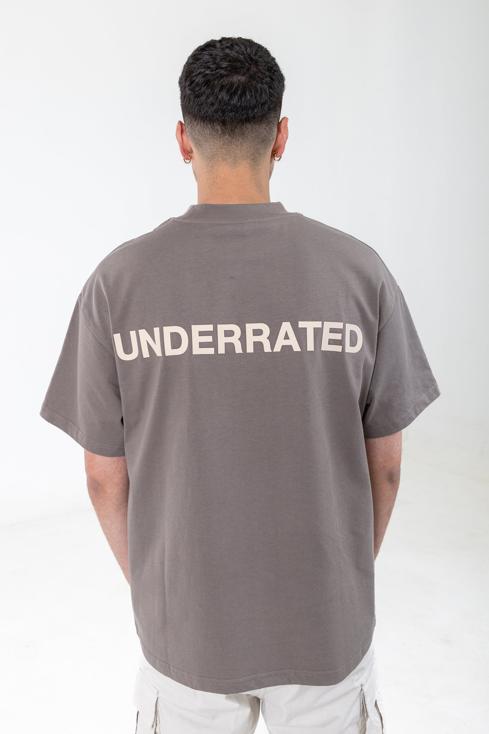 UNDERRATED Classic Logo T-Shirt - Mocha - Image 8
