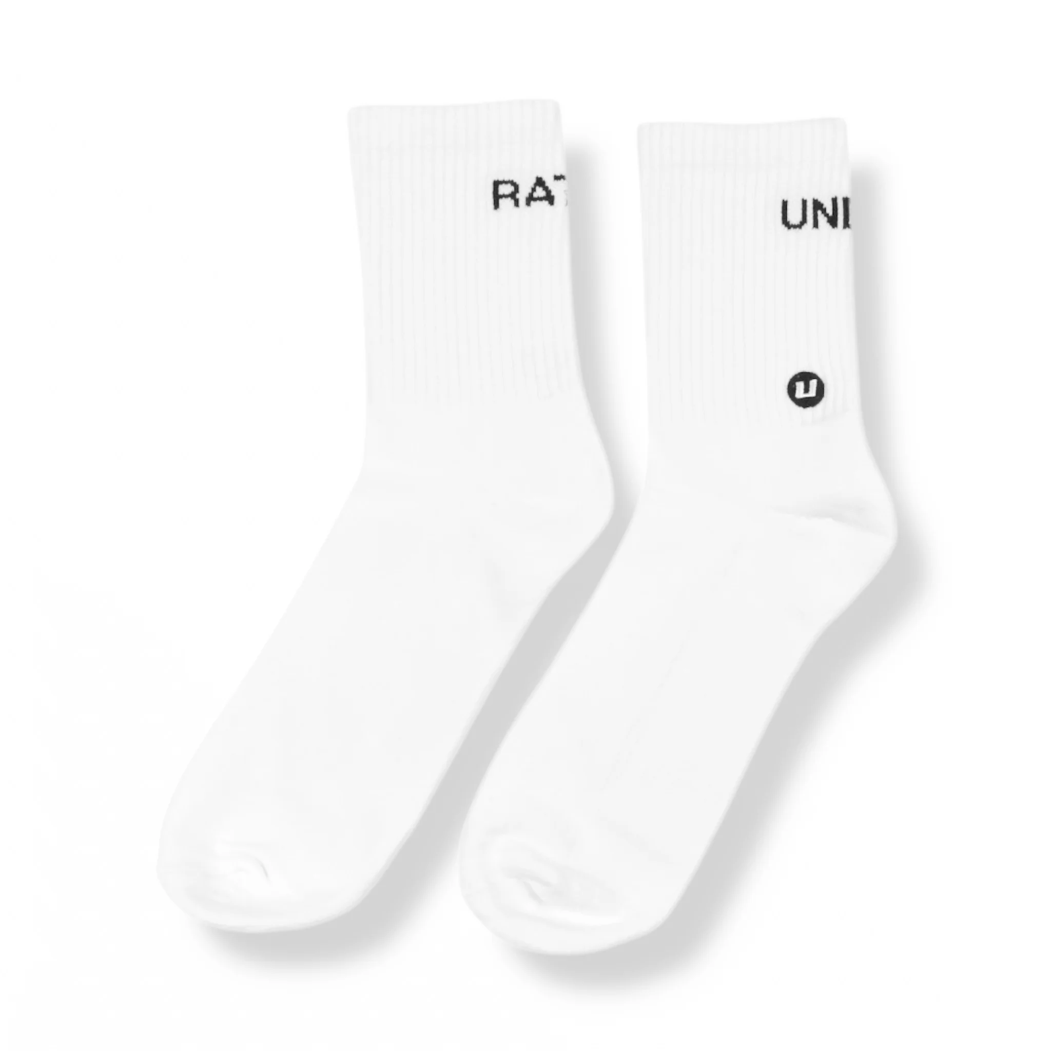 UNDERRATED Crew Socks - White - Image 5