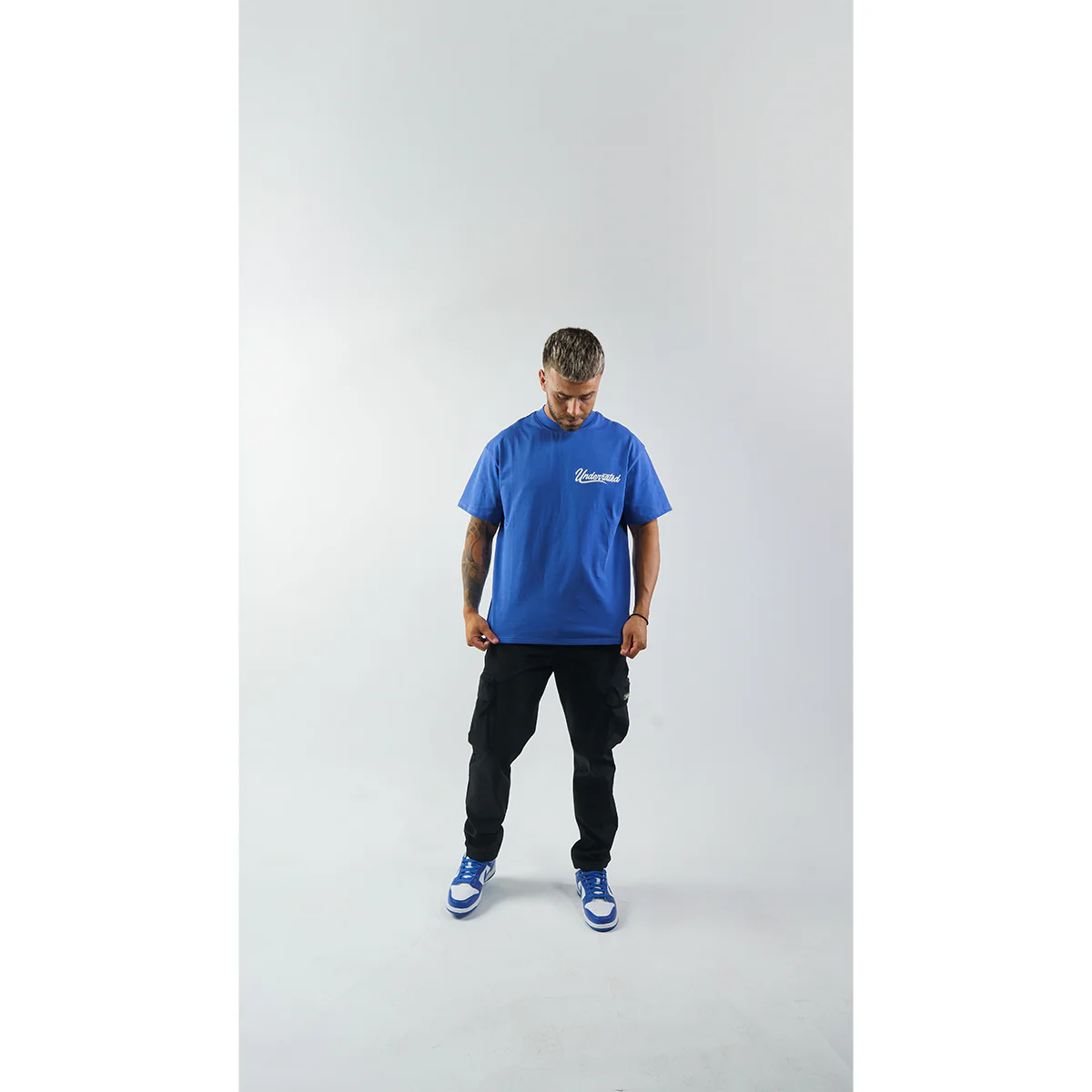 Underrated Signature T-Shirt - Royal Blue - Image 5