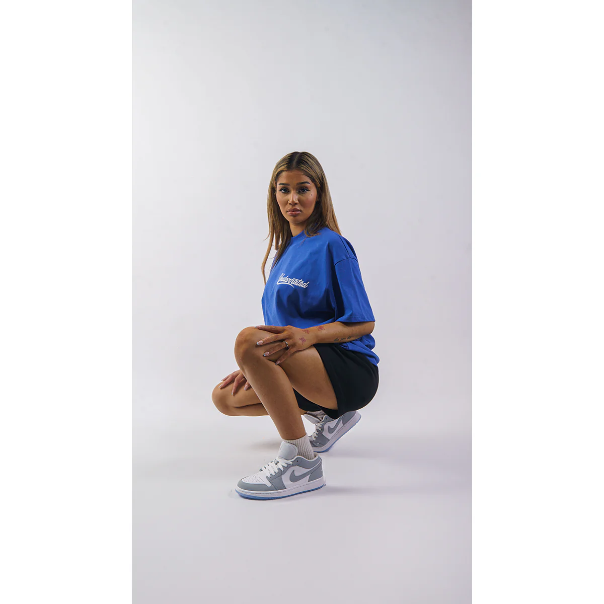Underrated Signature T-Shirt - Royal Blue - Image 7
