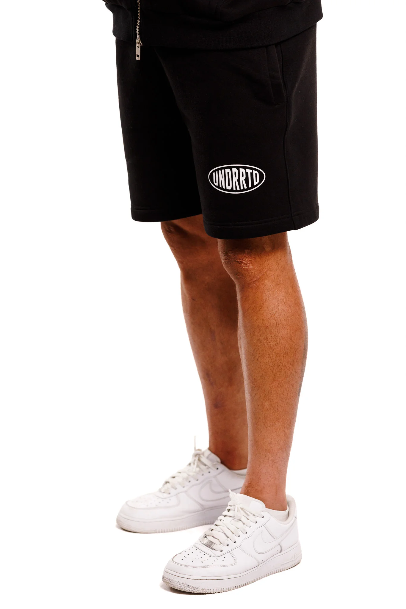 UNDERRATED Stamp Sweatshorts - Black - Image 3