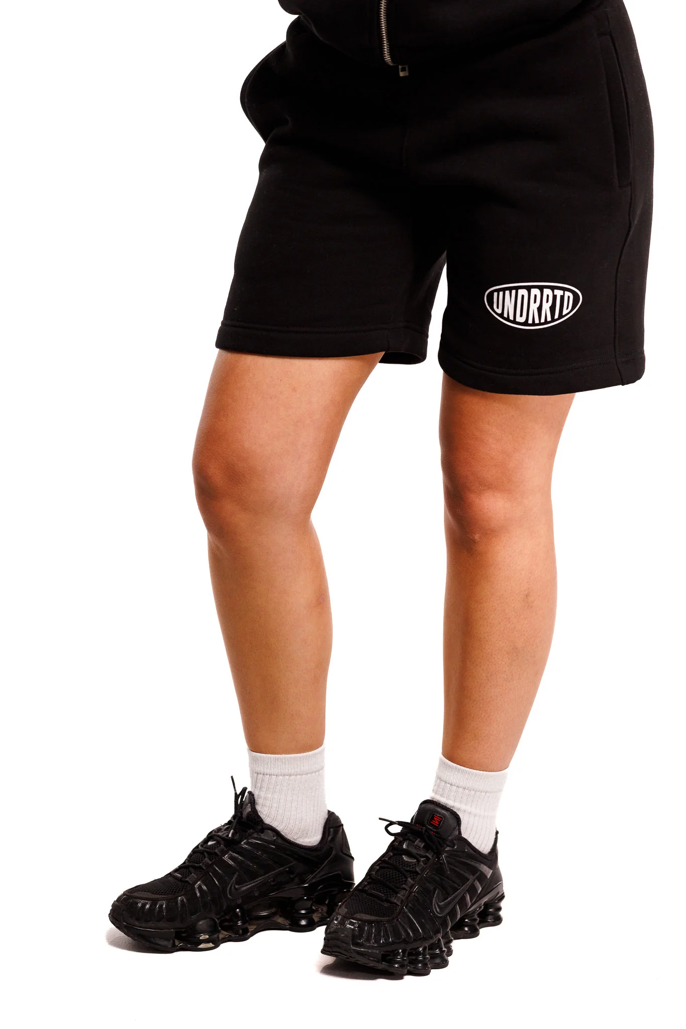 UNDERRATED Stamp Sweatshorts - Black - Image 6