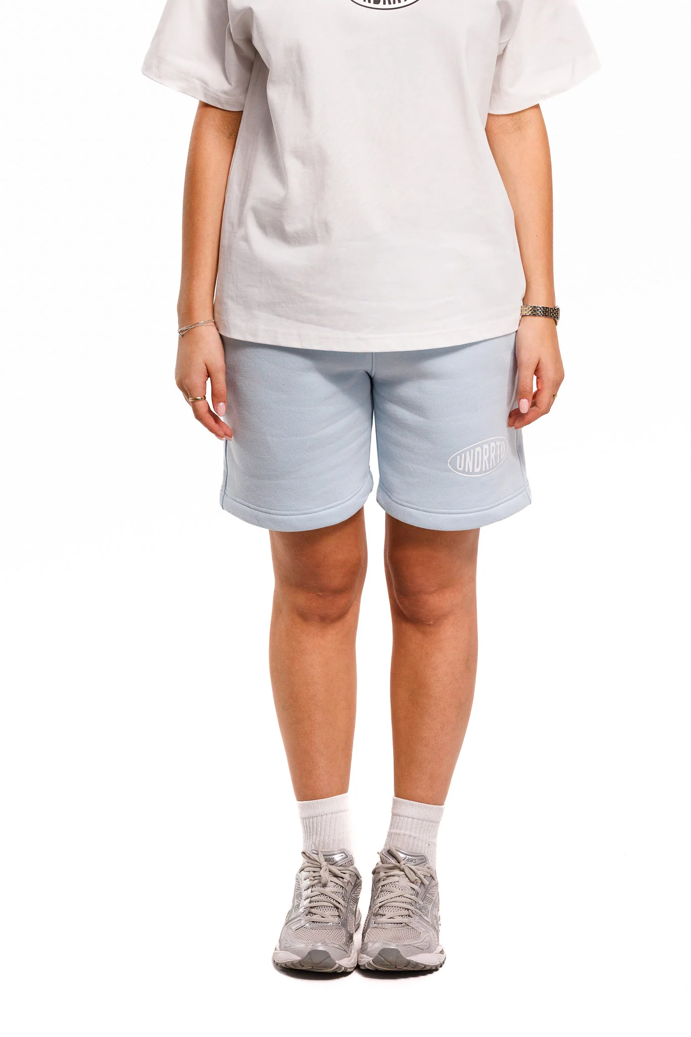 UNDERRATED Stamp Sweatshorts - Powder Blue - Image 5