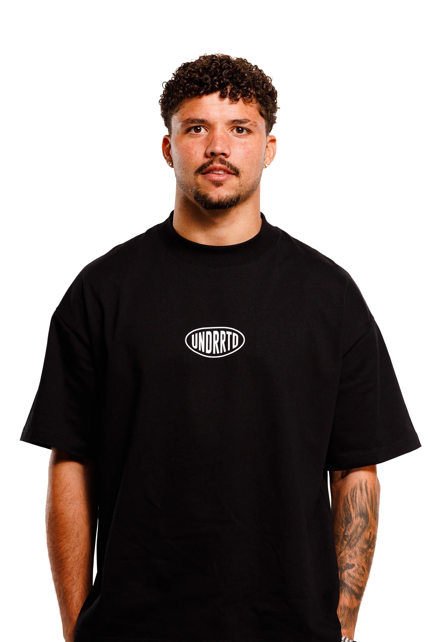 UNDERRATED Stamp T-Shirt - Black - Image 2