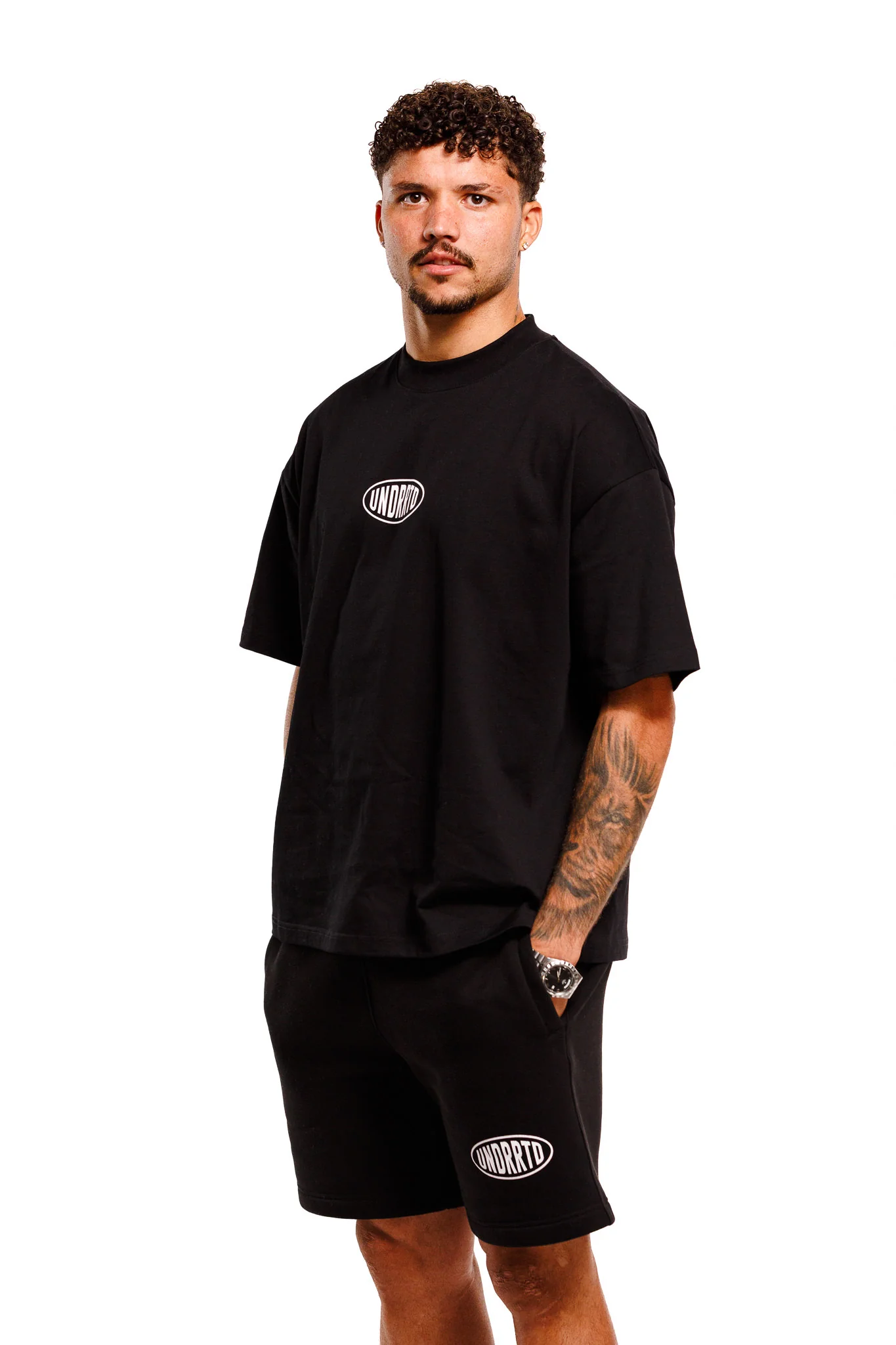 UNDERRATED Stamp T-Shirt - Black - Image 3