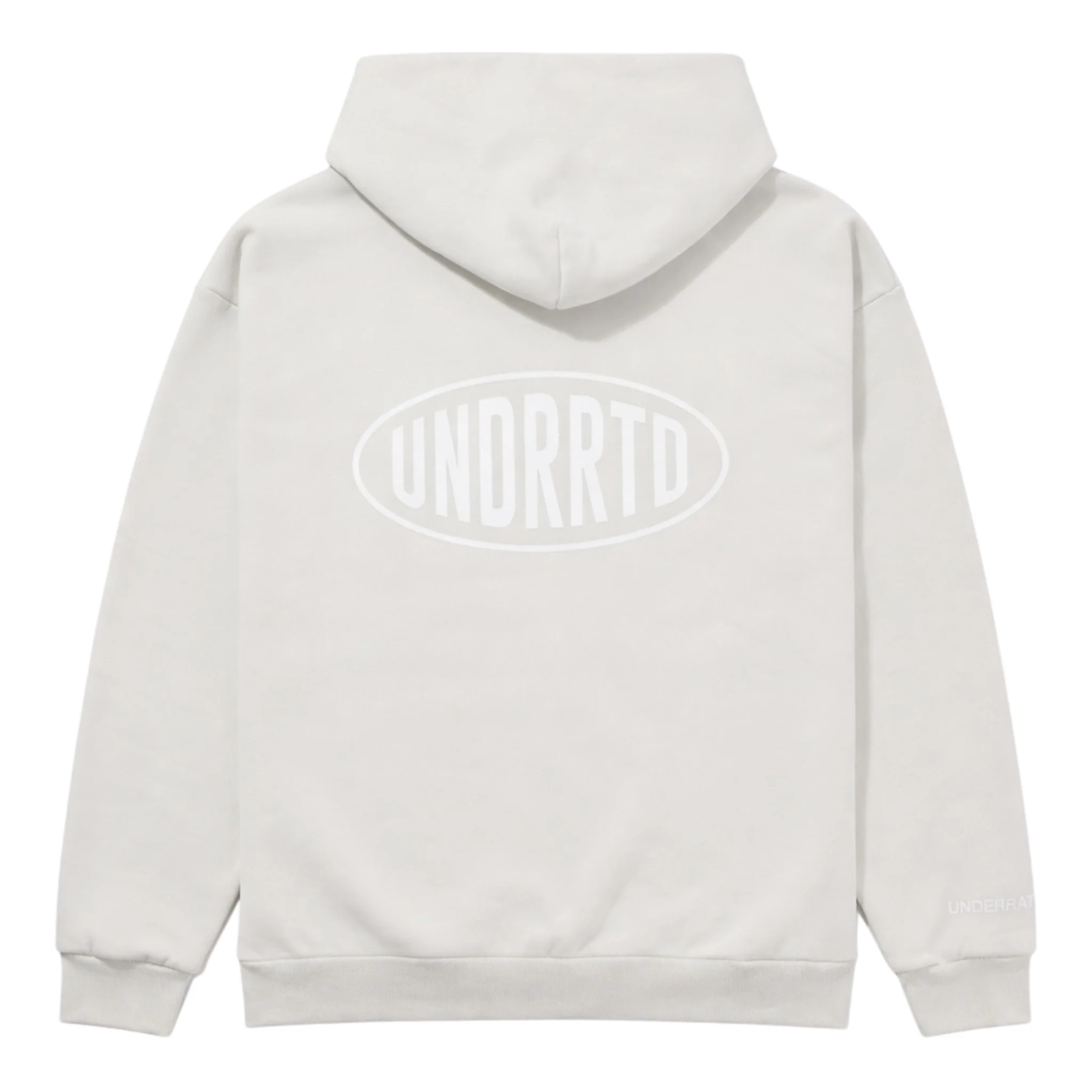UNDERRATED Stamp Zip Hoodie - Light Bone - Image 2