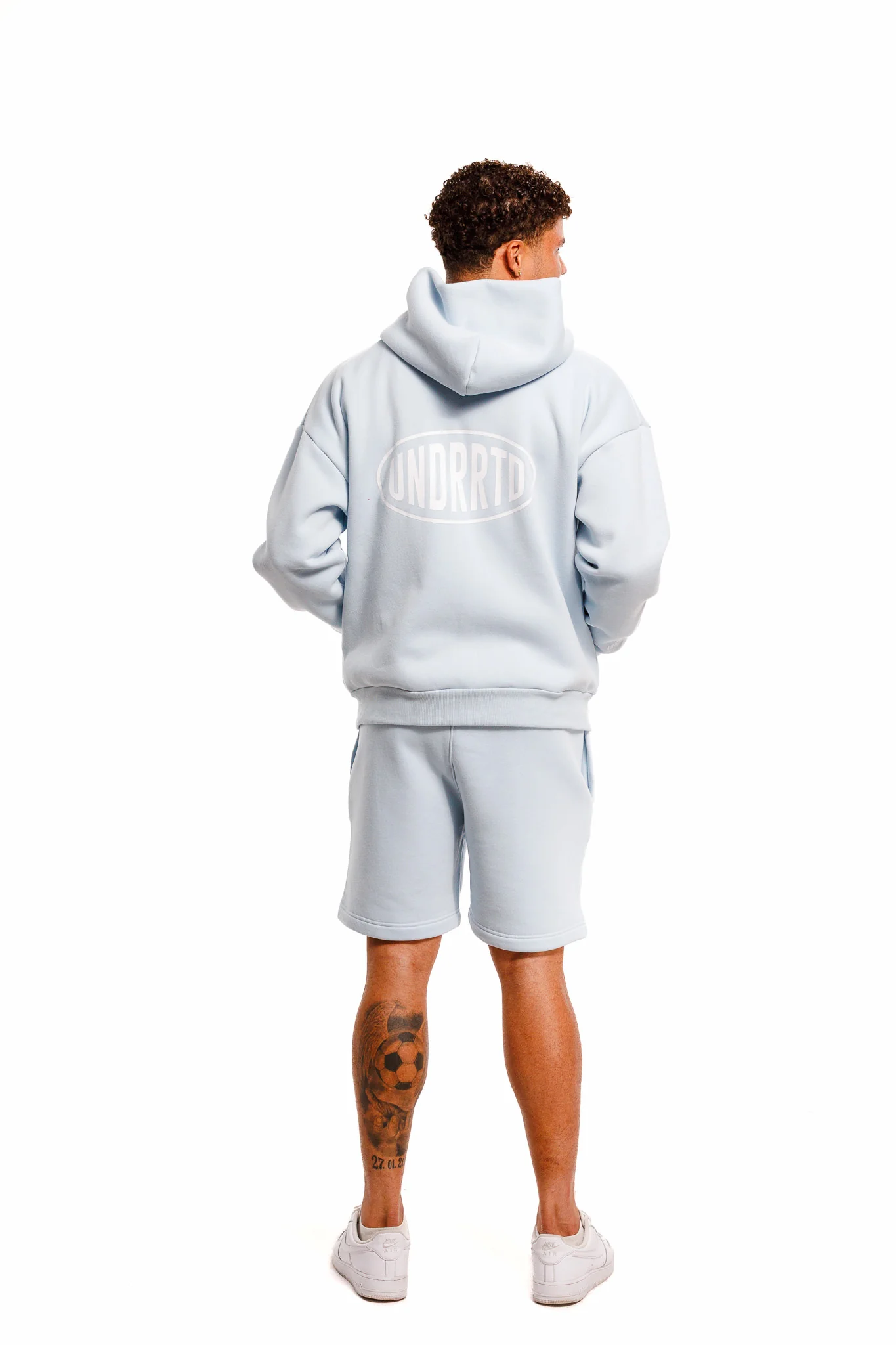 UNDERRATED Stamp Zip Hoodie - Powder Blue - Image 12