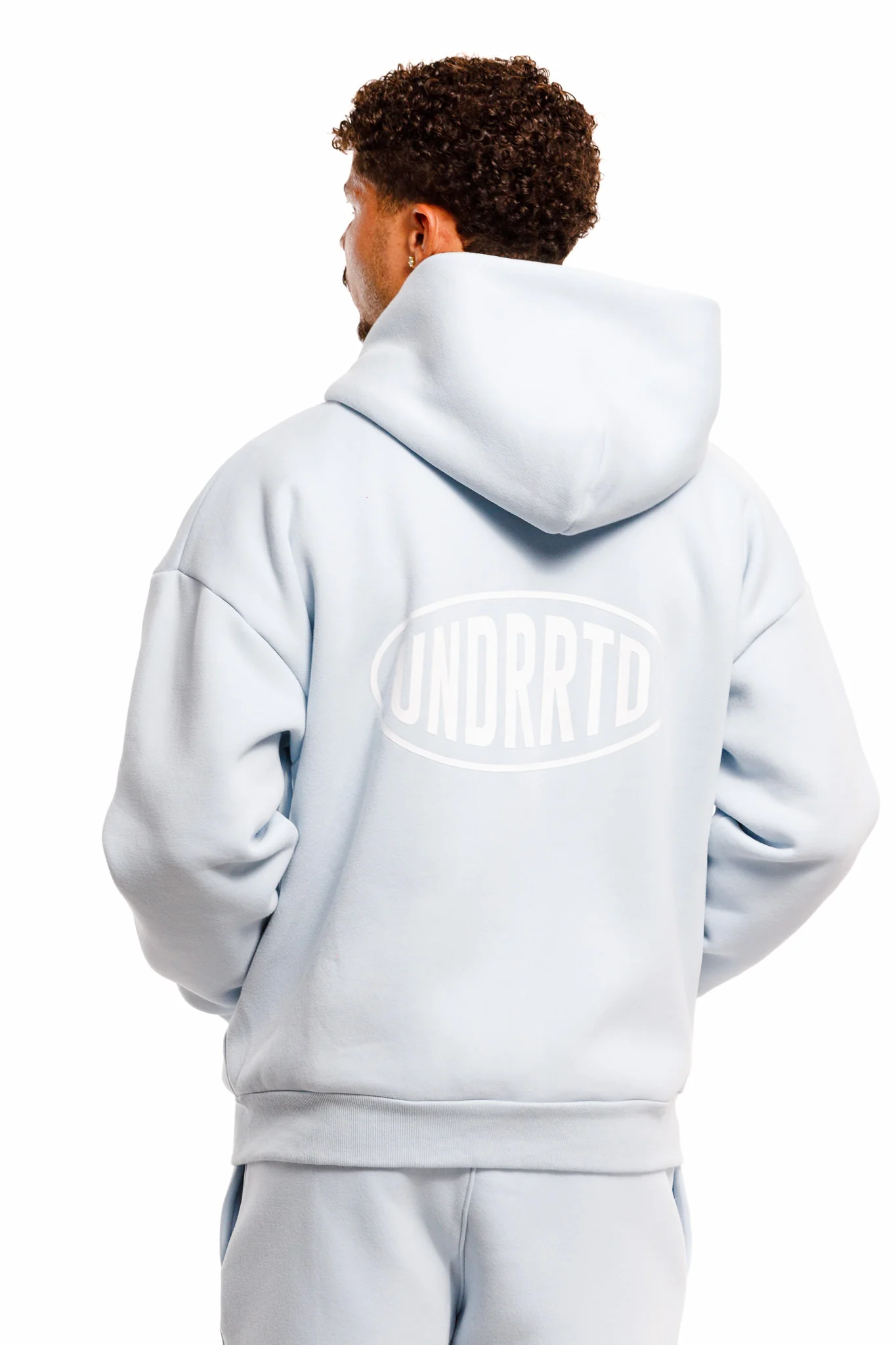 UNDERRATED Stamp Zip Hoodie - Powder Blue - Image 9