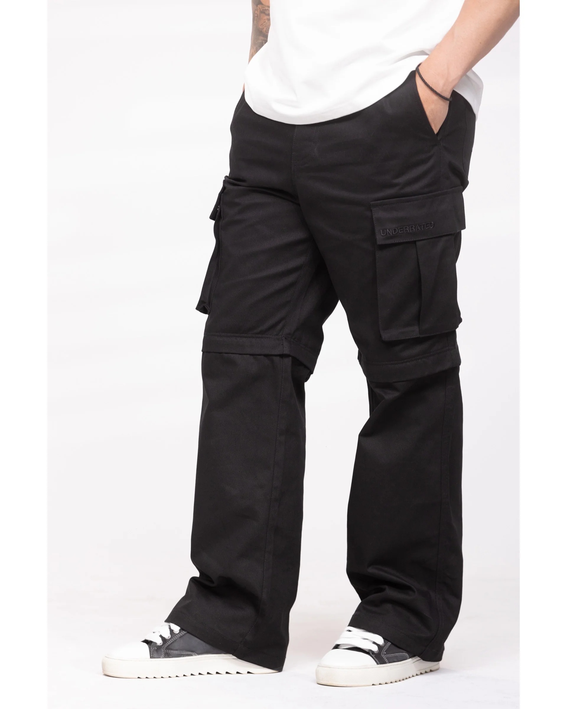 UNDERRATED Zip-Off Cargo Pant - Black - Image 7