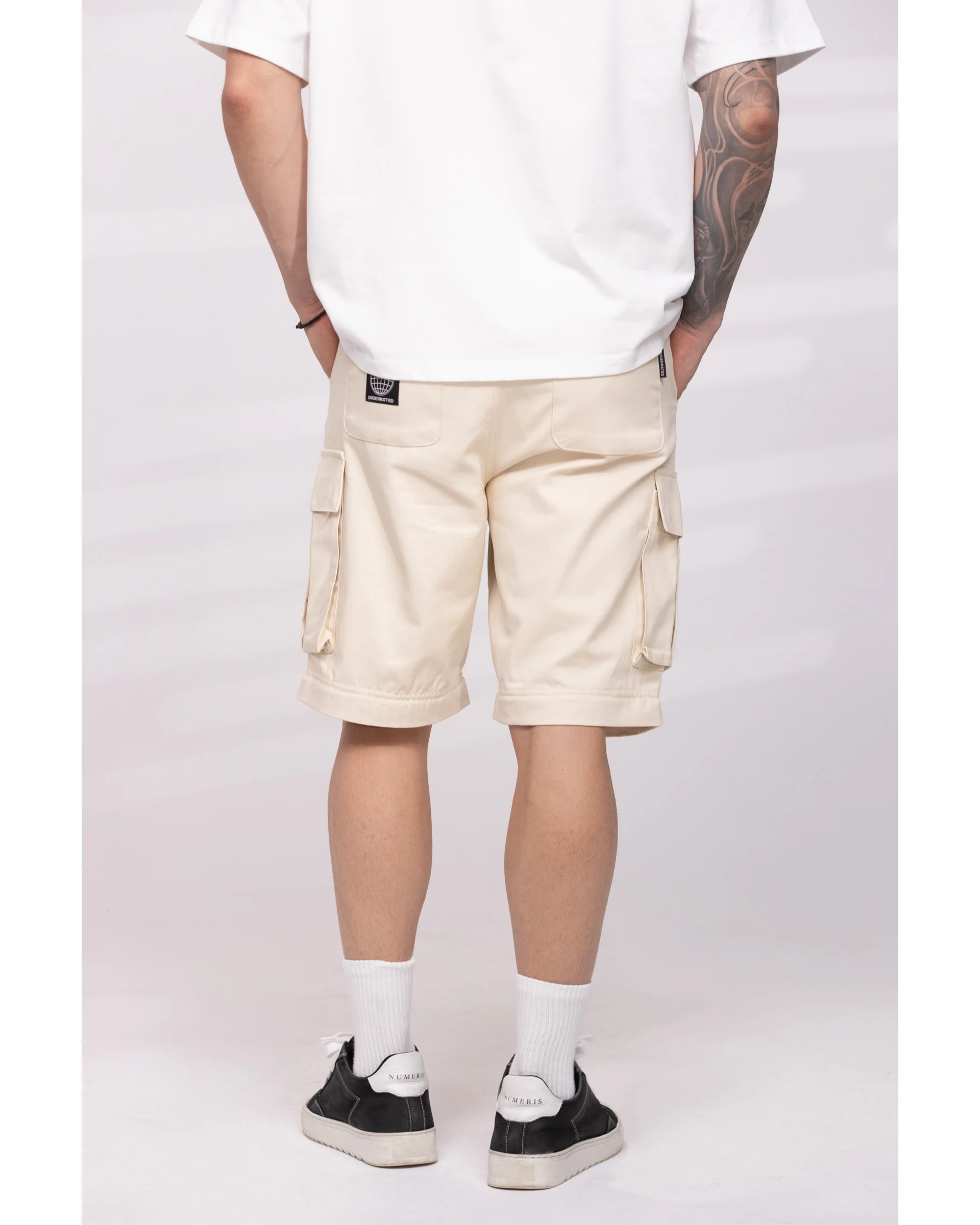 UNDERRATED Zip-Off Cargo Pant - Cream - Image 7