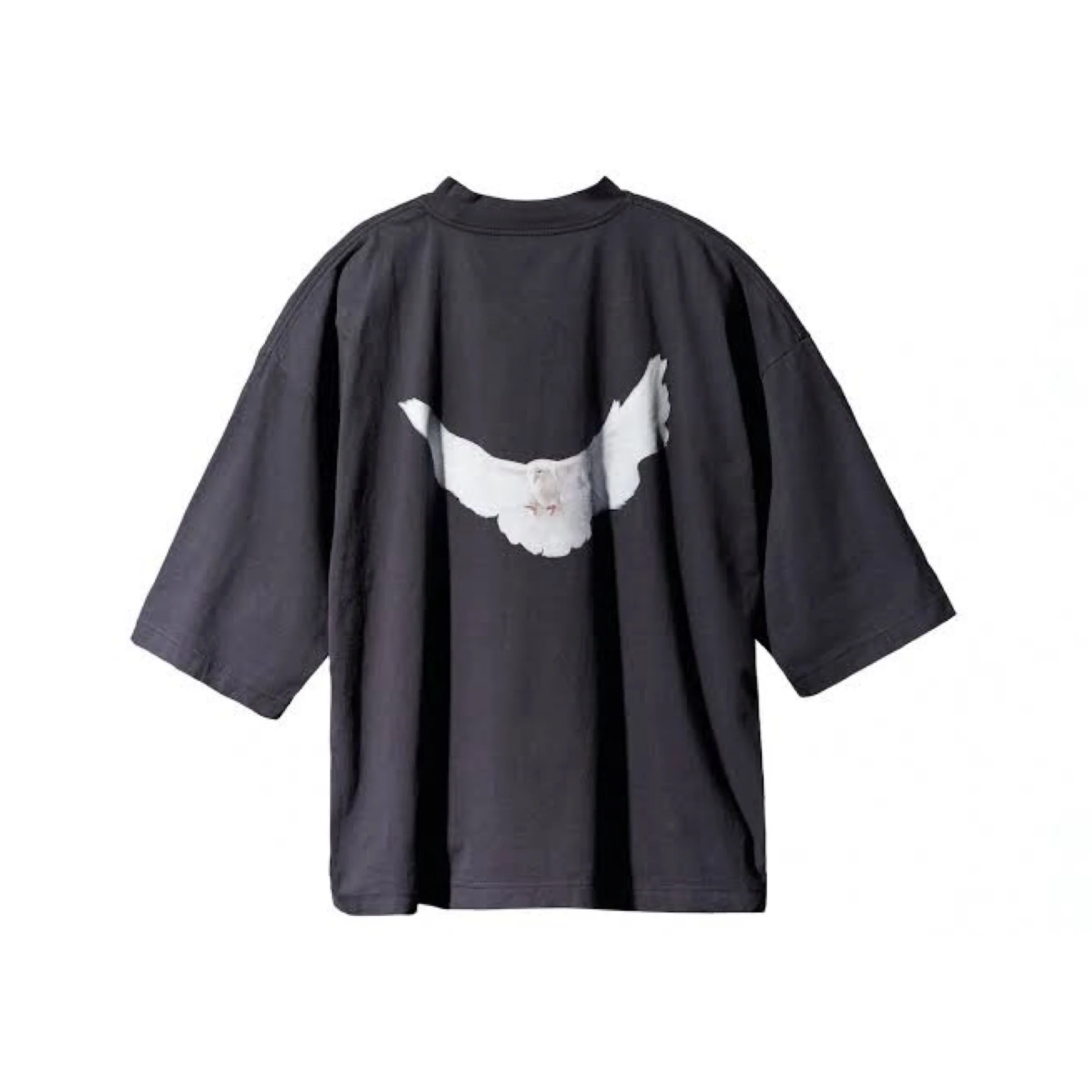 Yeezy GAP Engineered by Balenciaga Dove 3/4 Sleeve Tee - Washed Black - Image 2