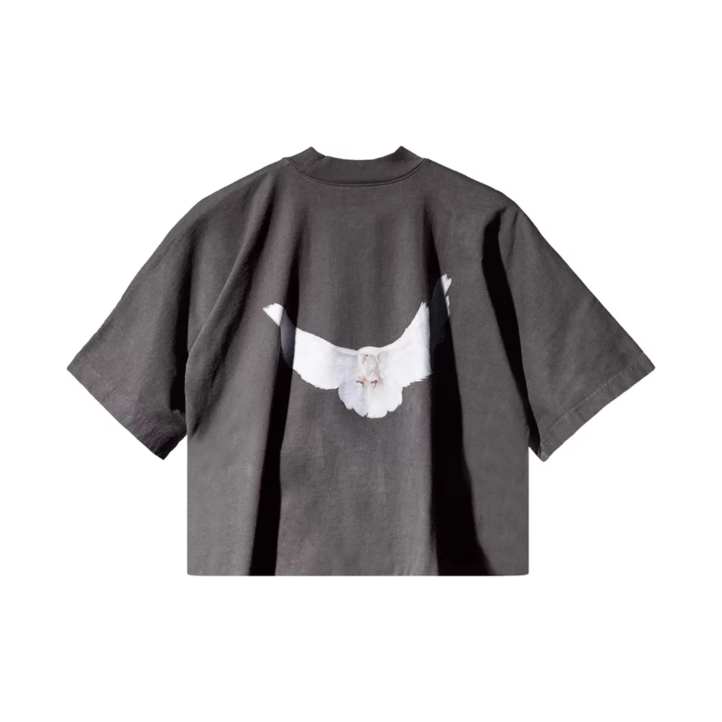 Yeezy x GAP Engineered by Balenciaga Dove No Seam 3/4 Sleeve T-Shirt - Dark Grey - Image 2